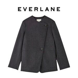 Everlane The October Coat Women's Size XS Dark Charcoal Melange